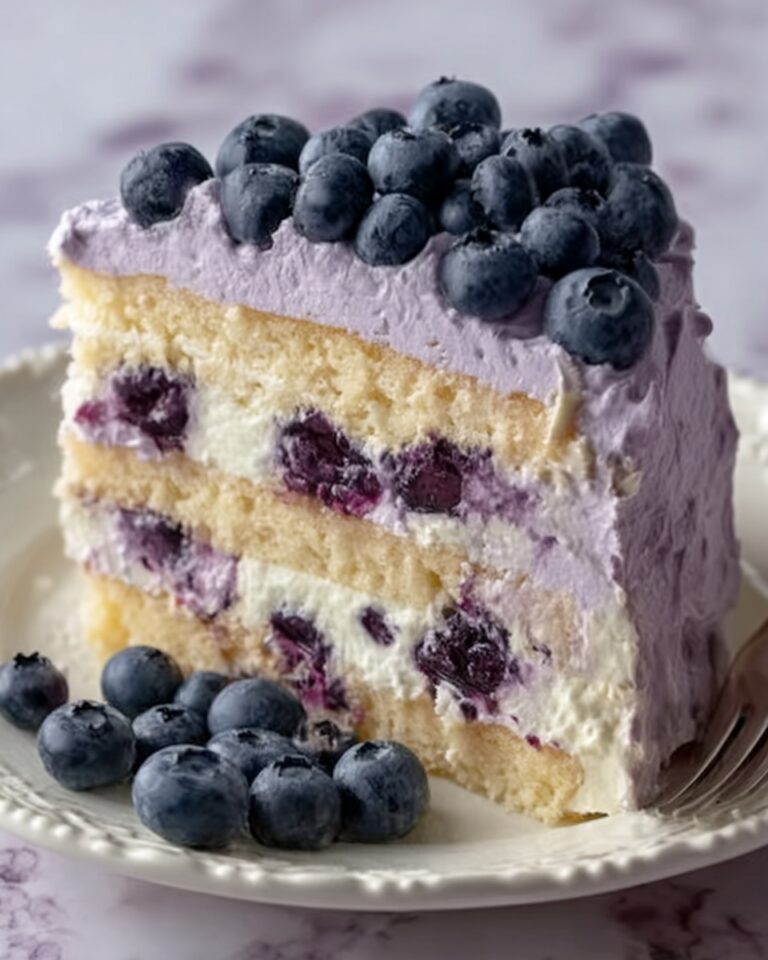 Blueberry Cream Cake Recipe