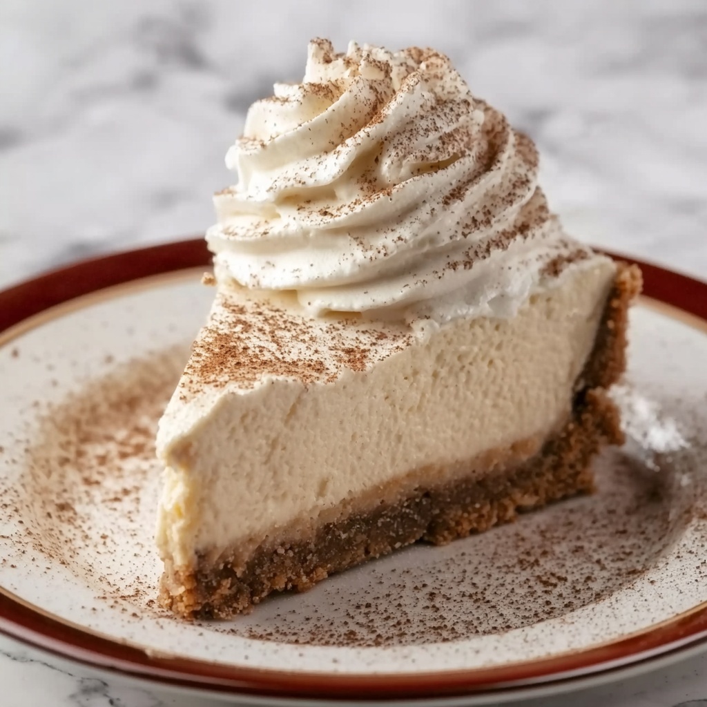 Eggnog Cheesecake with Nutmeg Whipped Cream Recipe - Recipe Image