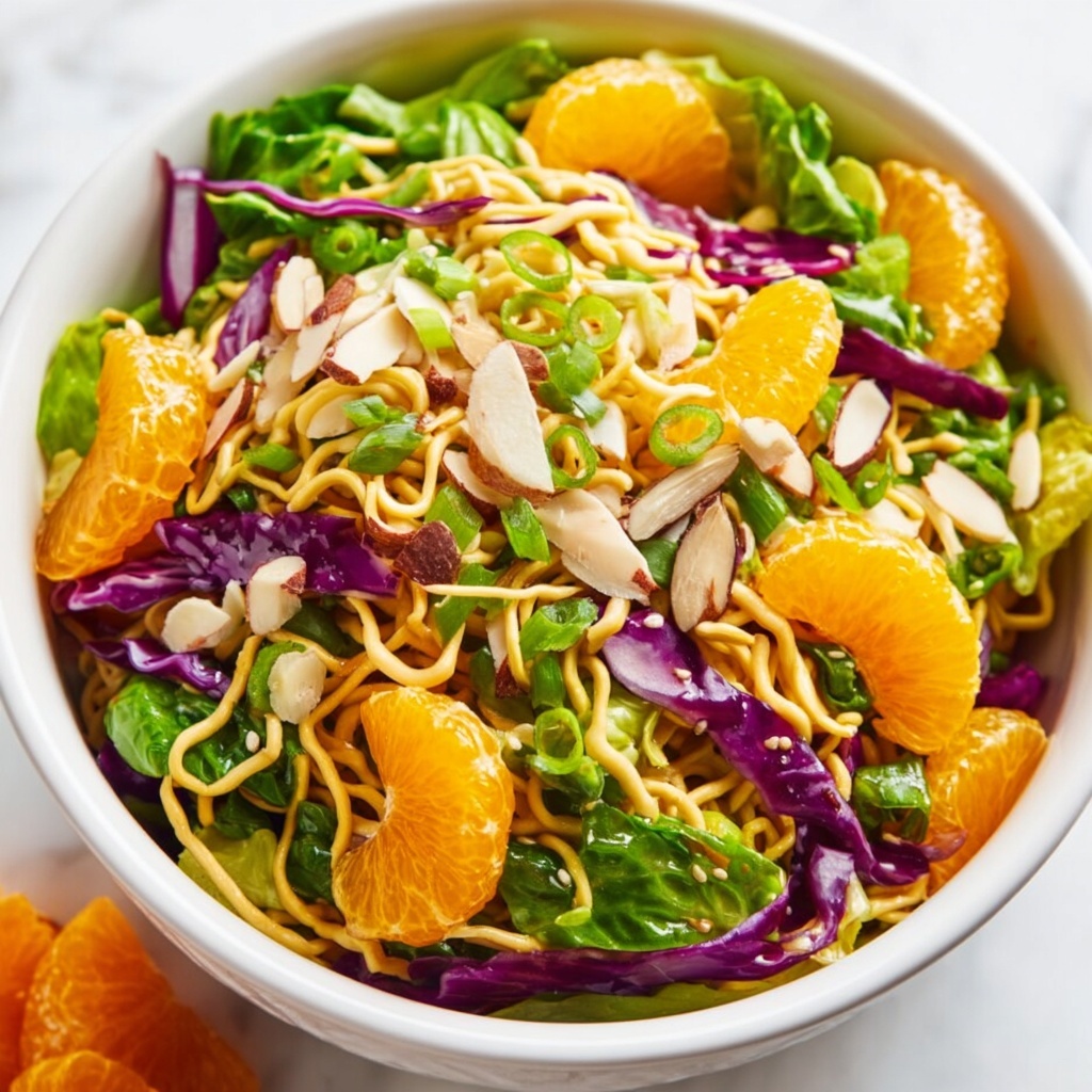 Crunchy Asian Ramen Noodle Salad Recipe - Recipe Image