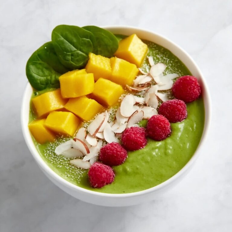 Green Mango Smoothie Bowl Recipe
