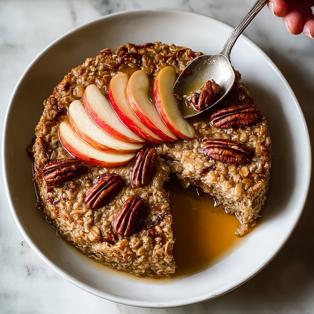 Healthy Apple Baked Oatmeal Recipe - Recipe Image