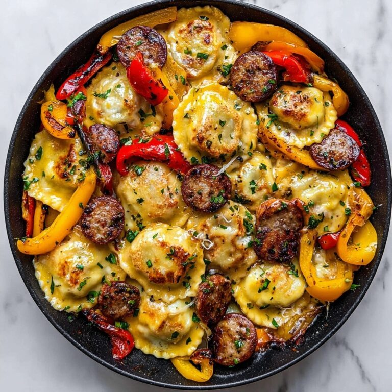 Sheet Pan Sausage and Pierogies Recipe