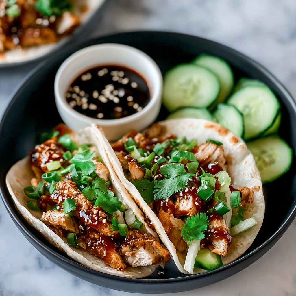 Teriyaki Chicken Tacos with Cucumber Recipe - Recipe Image