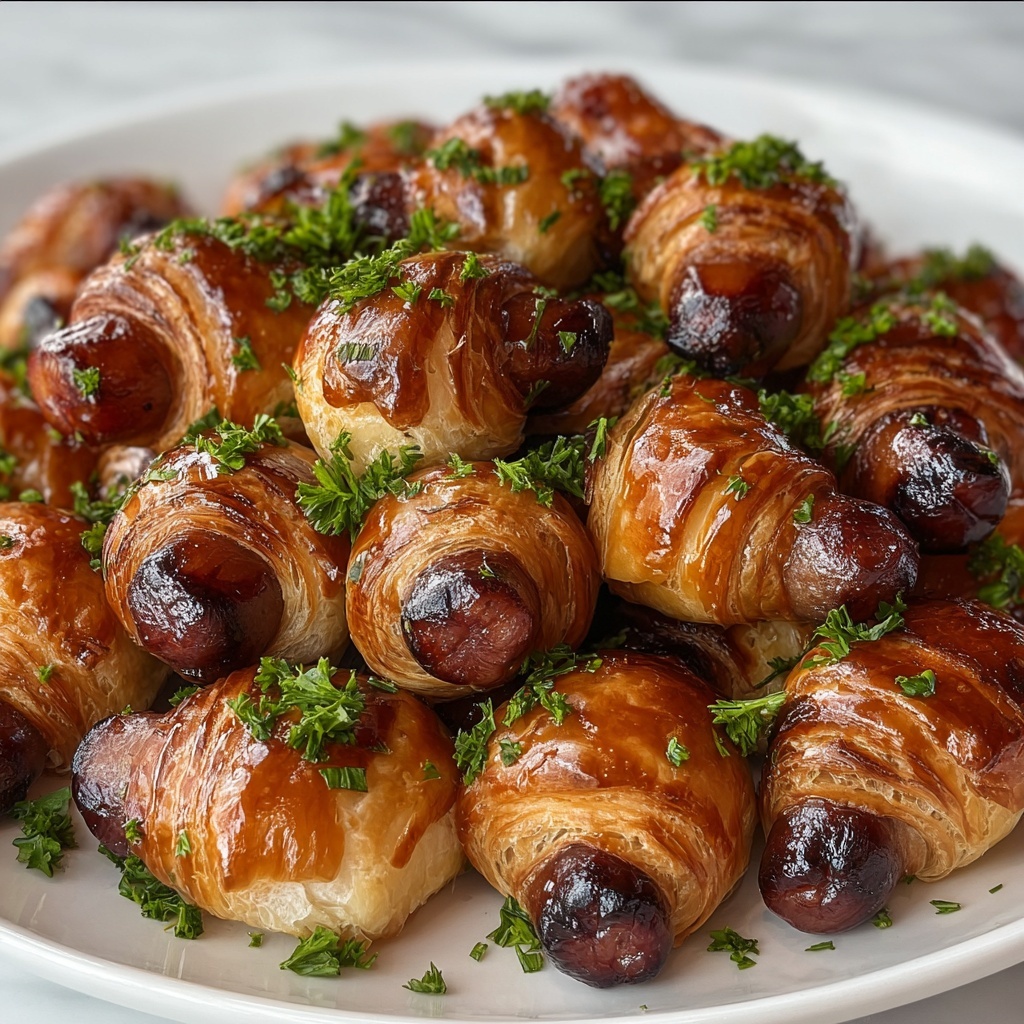 Glazed Pigs In a Blanket Recipe - Recipe Image