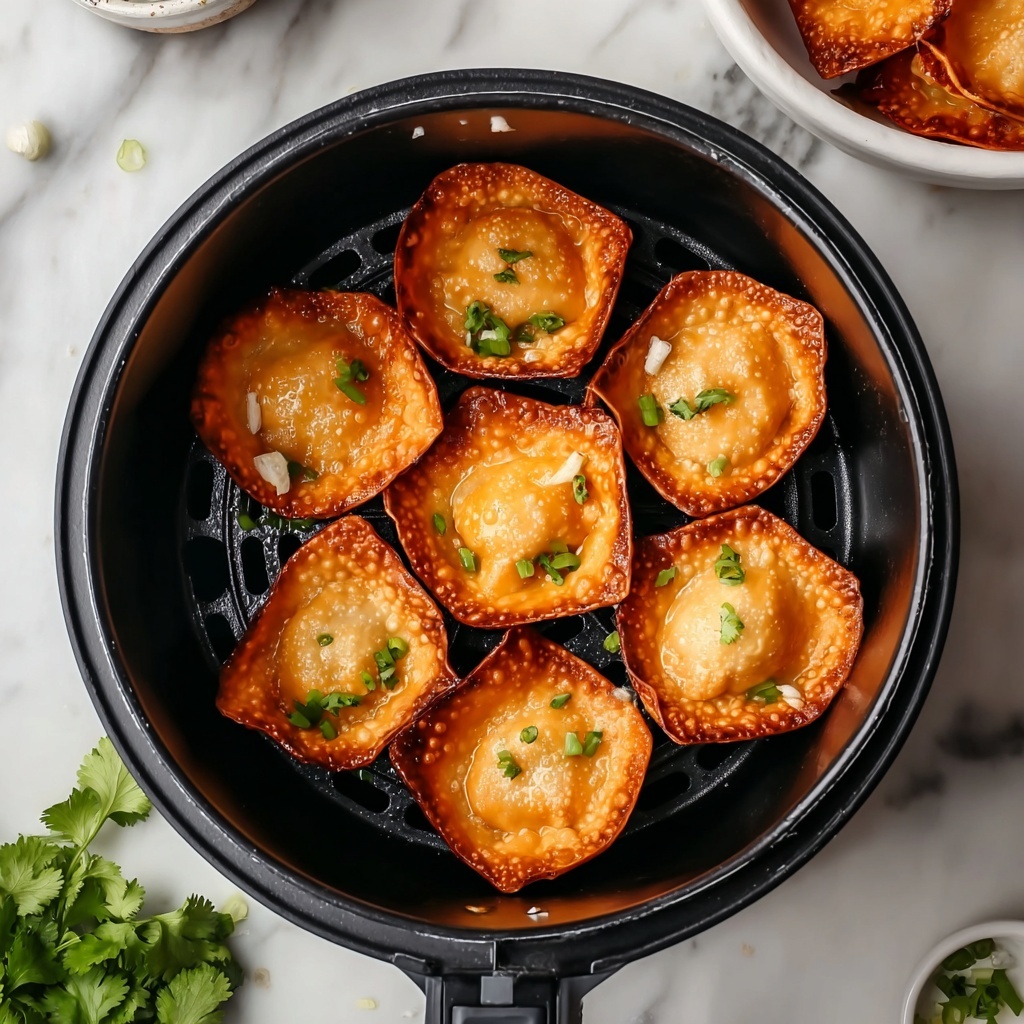 Air Fryer Cream Cheese Wontons Recipe - Recipe Image