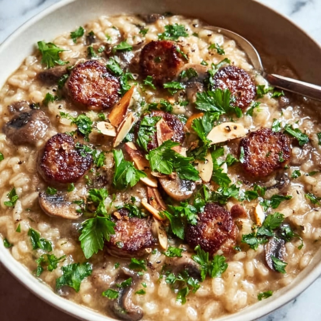 Creamy Italian Sausage and Rice Casserole Recipe - Recipe Image