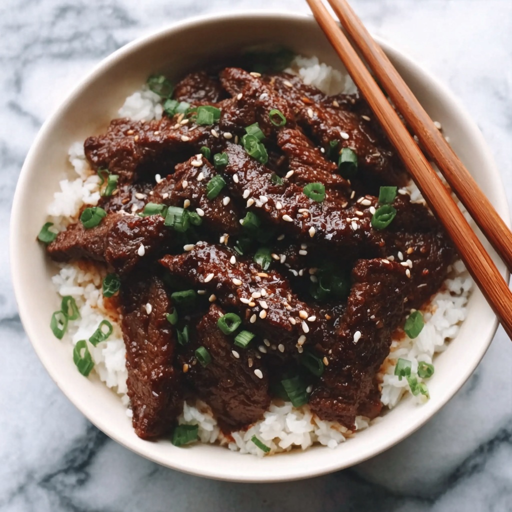 Slow-Cooked Korean Beef Delight Recipe - Recipe Image