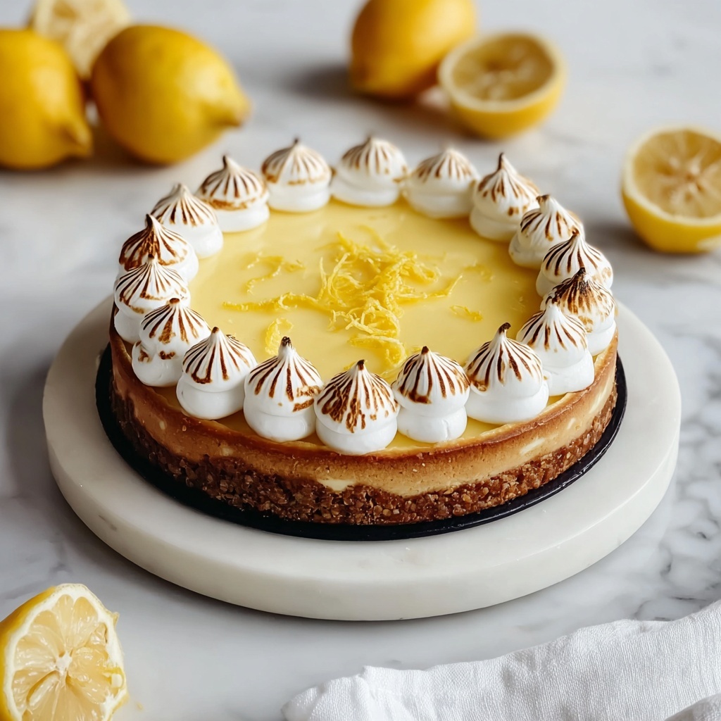 Triple Lemon Meringue Cheesecake Recipe - Recipe Image