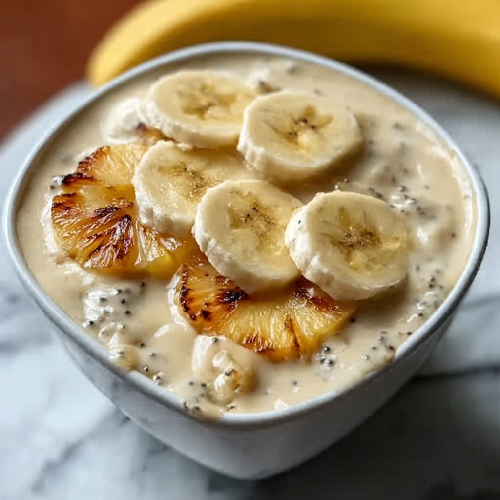 Tropical Pineapple and Banana Smoothie Recipe - Recipe Image