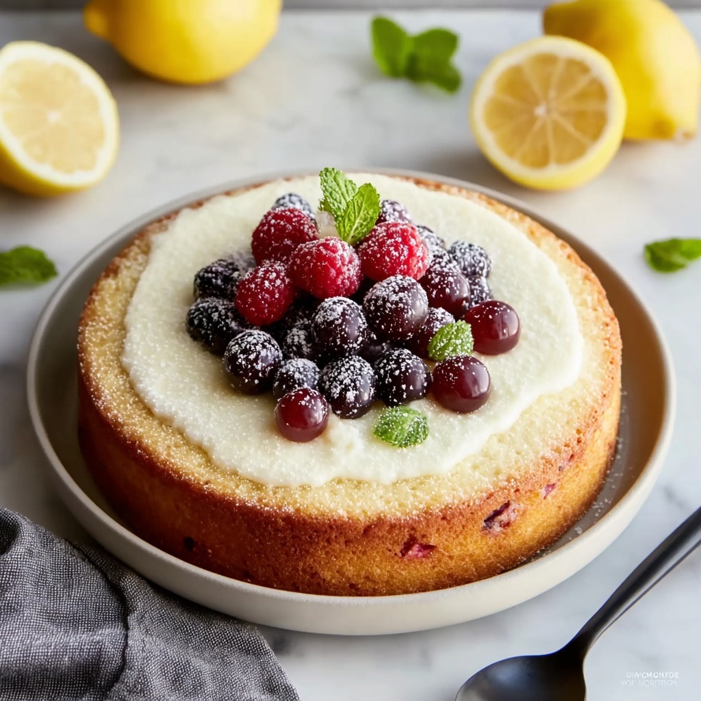 Creamy Yogurt Cake Recipe - Recipe Image