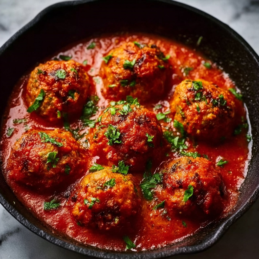 Italian Meatballs with Tomato Sauce Recipe - Recipe Image