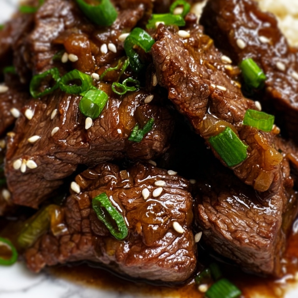Honey Garlic Lamb with Pickled Cucumber Recipe - Recipe Image