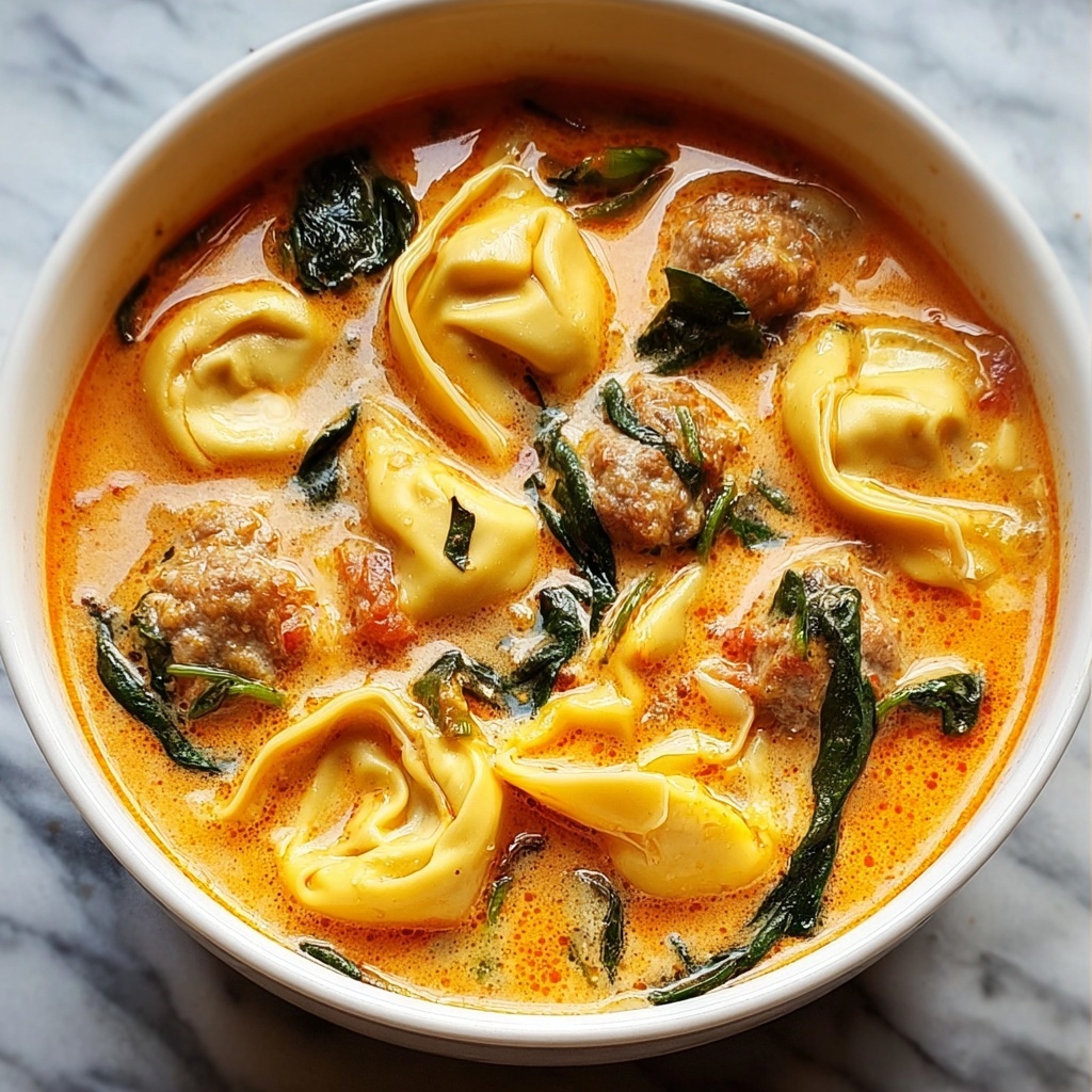 Sausage Tortellini Soup with Spinach: An Incredible Ultimate Comfort Bowl Recipe - Recipe Image