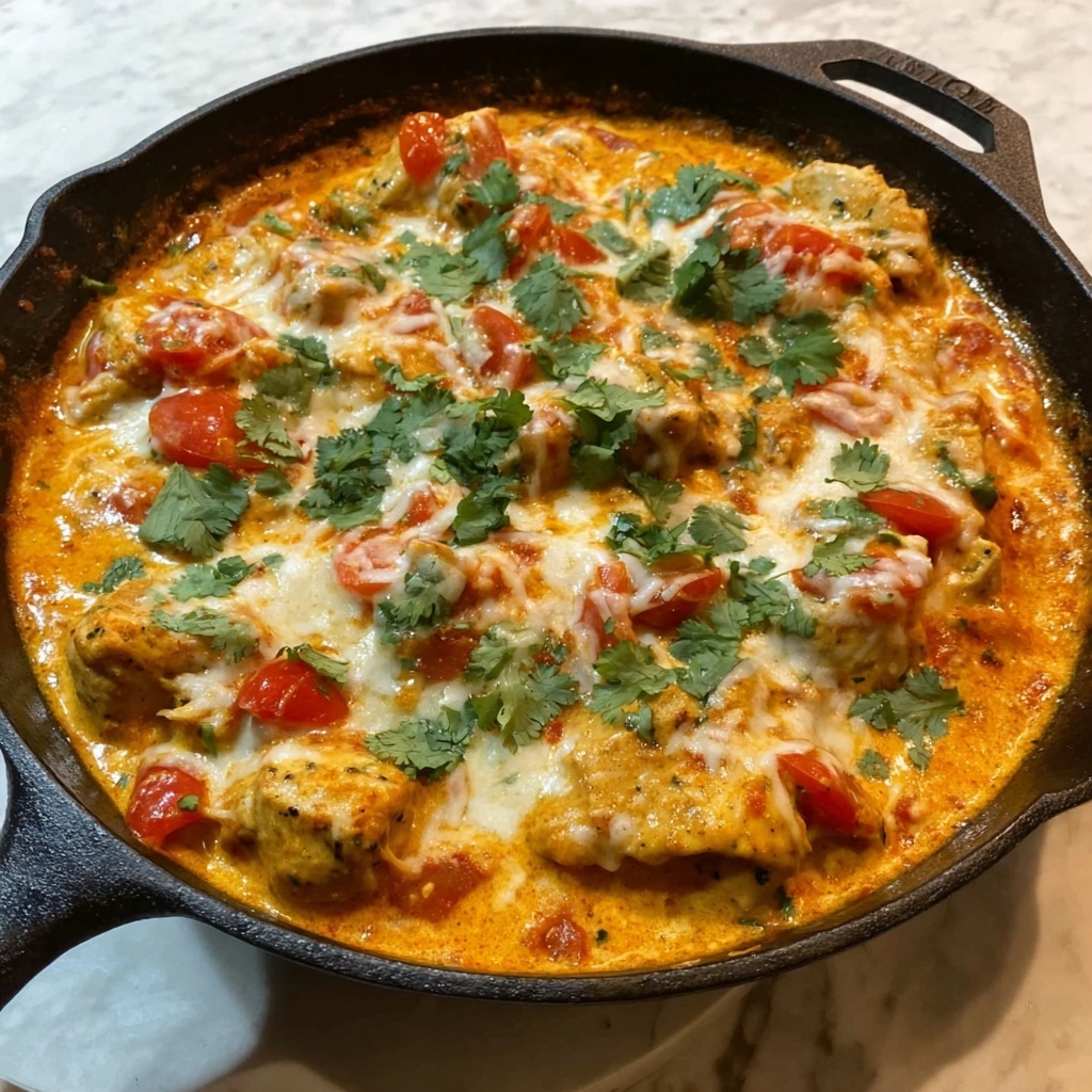 Skillet Chicken Con Queso Recipe - Recipe Image