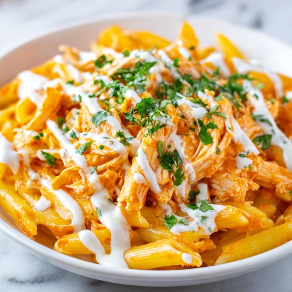 Buffalo Chicken Pasta Recipe - Recipe Image