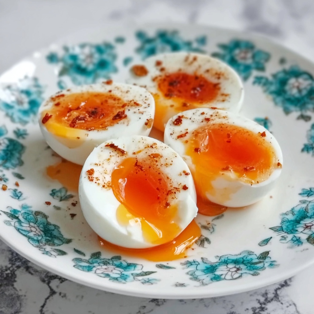 Turkish Eggs (Cilbir) with Spiced Butter and Fresh Herbs Recipe - Recipe Image