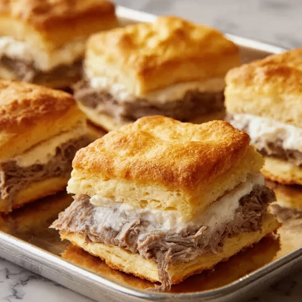 Baked French Dip Biscuits Recipe - Recipe Image