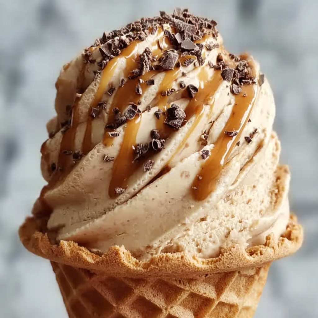 Homemade Salted Caramel Ice Cream Recipe - Recipe Image