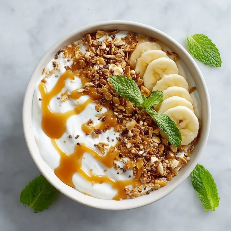 Salted Caramel Banana Yogurt Bowl Recipe