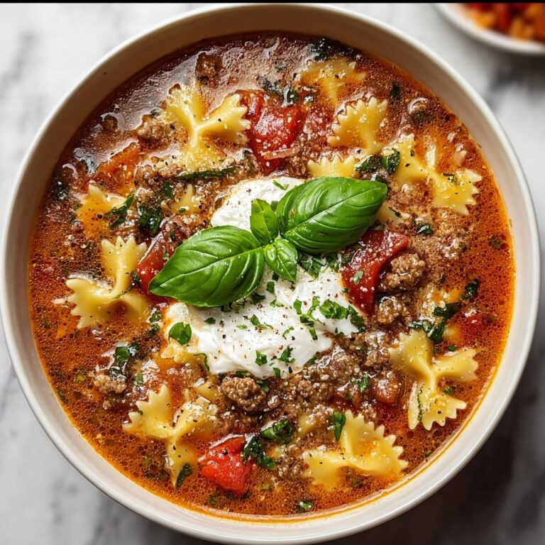 Hearty Italian Sausage Lasagna Soup Recipe