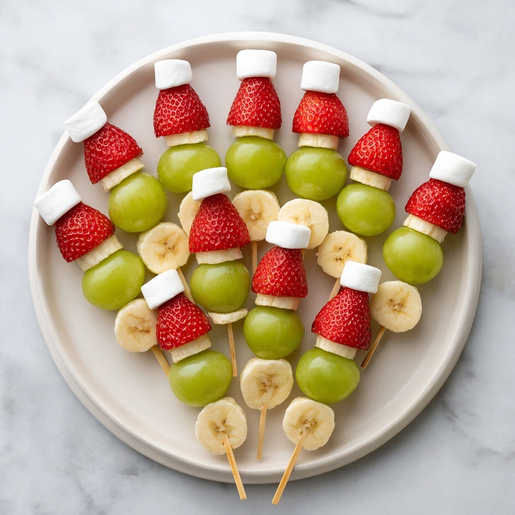 Grinch Fruit Kabobs Recipe - Recipe Image