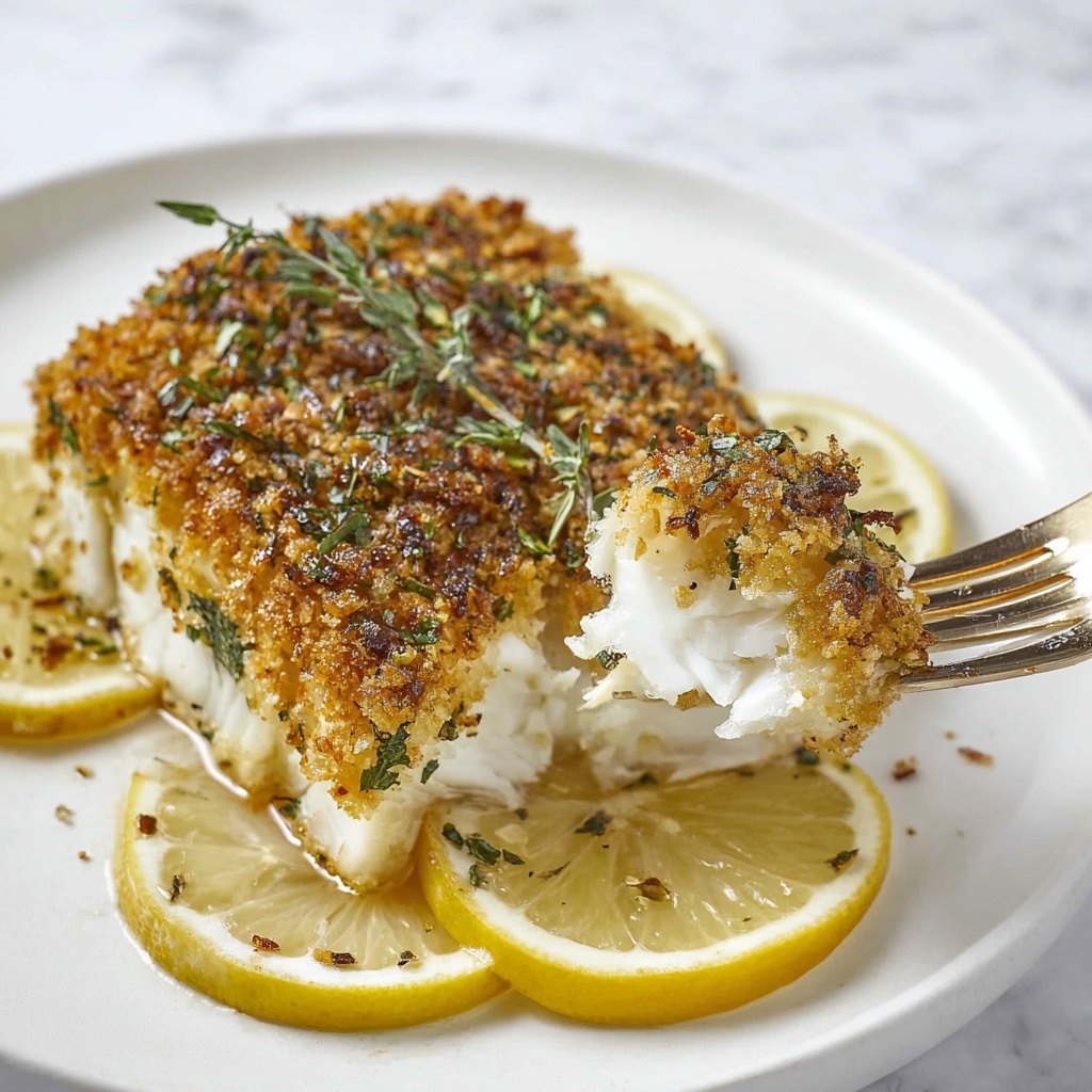 Crispy Baked Halibut Recipe - Recipe Image
