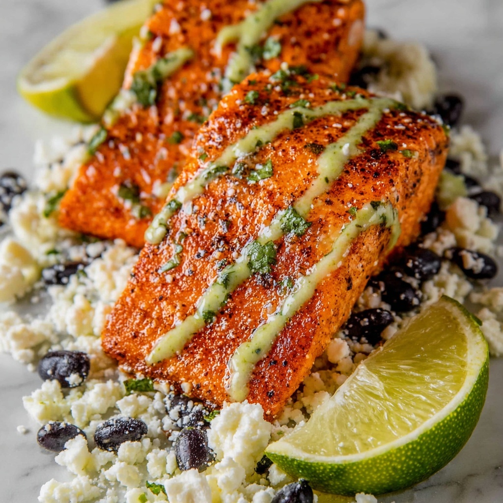 Sheet Pan Honey Chipotle Crusted Salmon with Cauliflower Rice Recipe - Recipe Image
