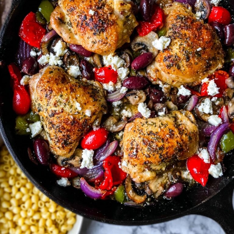 Oven Baked Greek Chicken with Veggies Recipe