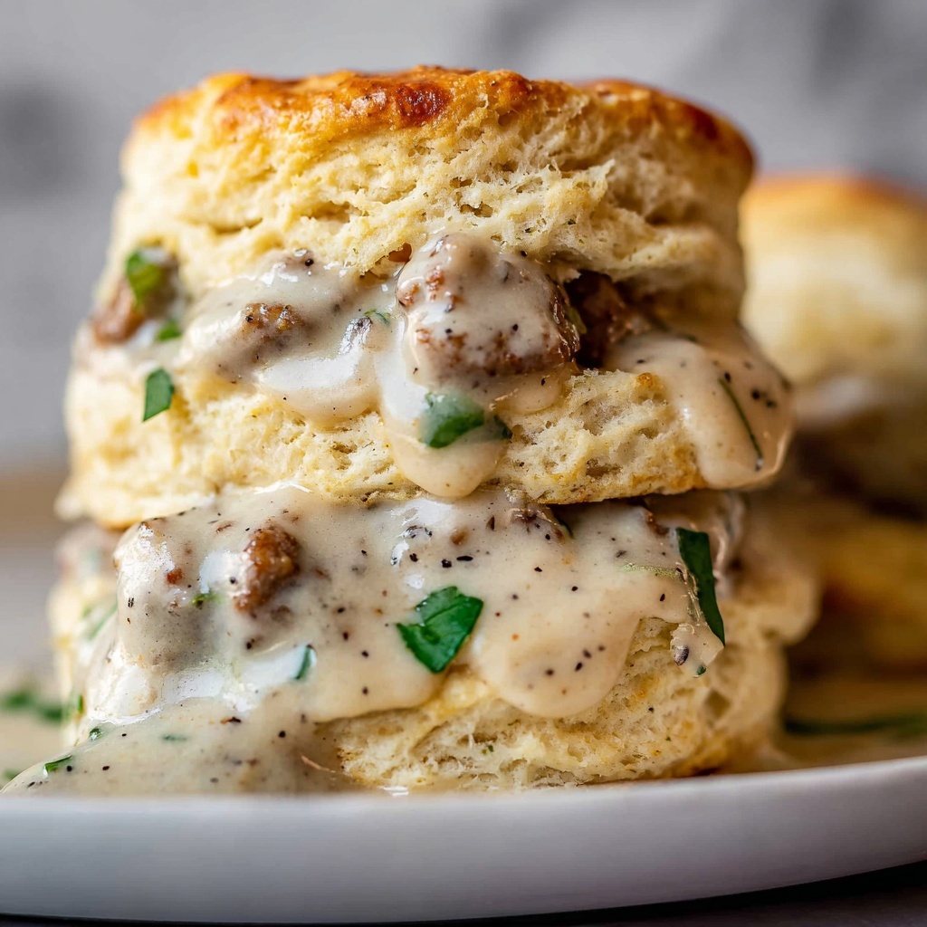 Homemade Biscuits and Sausage Gravy Recipe - Recipe Image