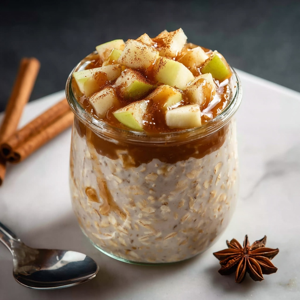 Apple Cinnamon Overnight Oats Recipe - Recipe Image