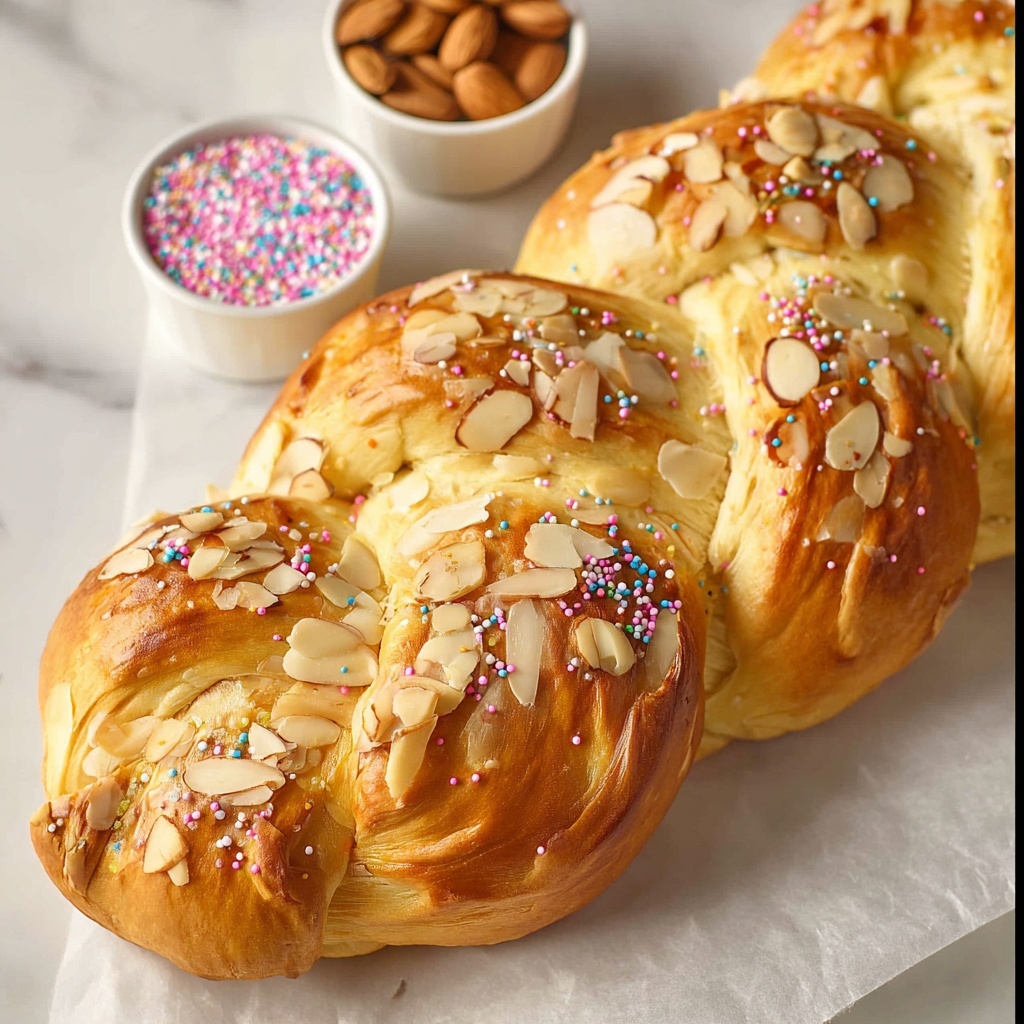 Easy Easter Bread Recipe (Orange Almond Sweet Bread) Recipe - Recipe Image