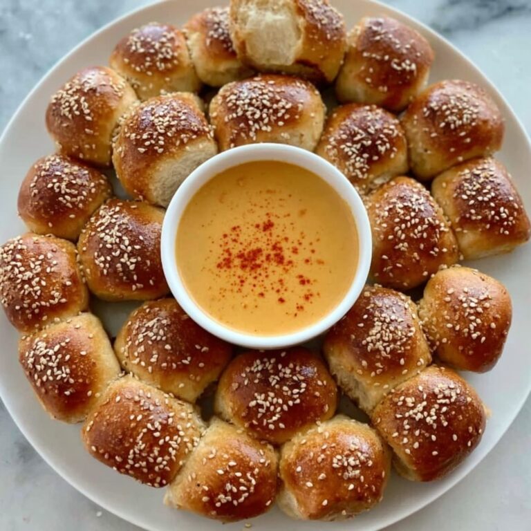Soft Pretzel Bites with Vegan Cheese Sauce Recipe