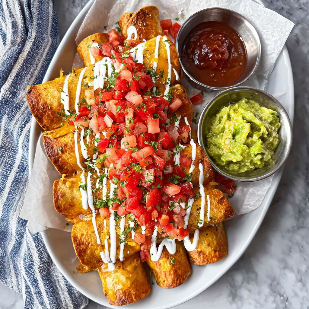 Fried Chicken Taquitos Recipe - Recipe Image
