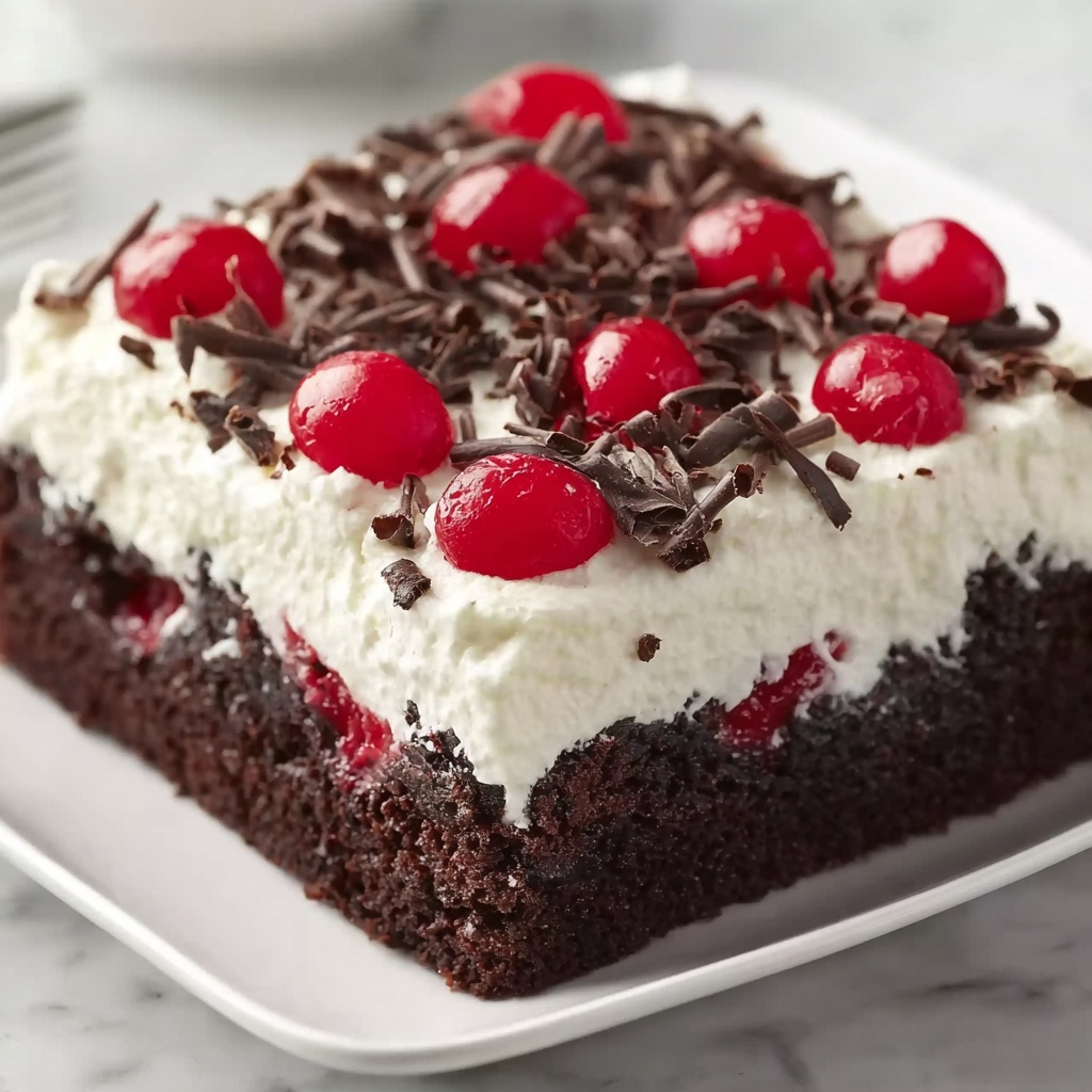Black Forest Poke Cake Recipe - Recipe Image