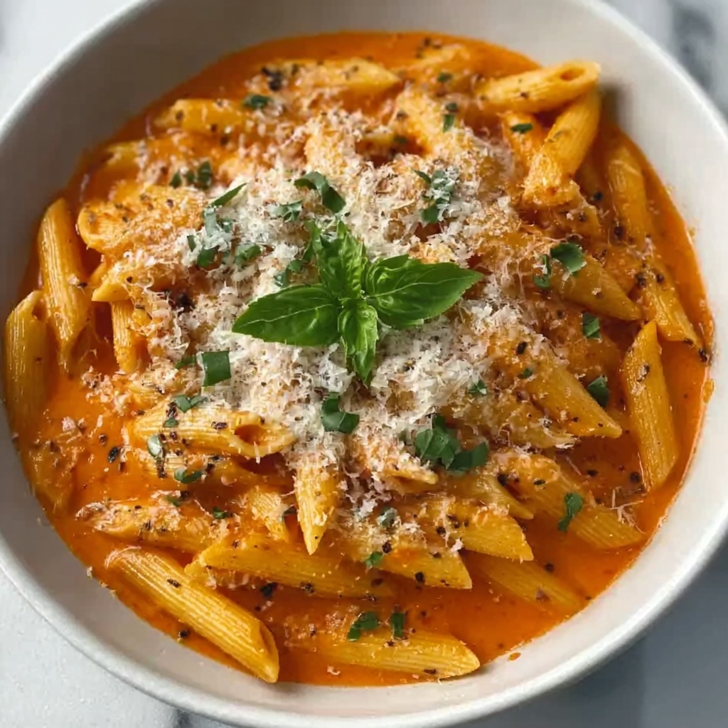 Creamy Tomato Garlic Pasta Recipe - Recipe Image