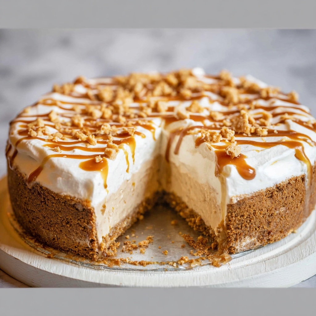 Salted Caramel No Bake Cheesecake Recipe - Recipe Image