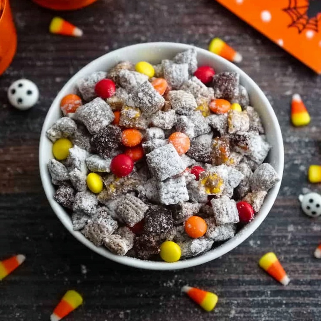 Halloween Muddy Buddies Recipe - Recipe Image