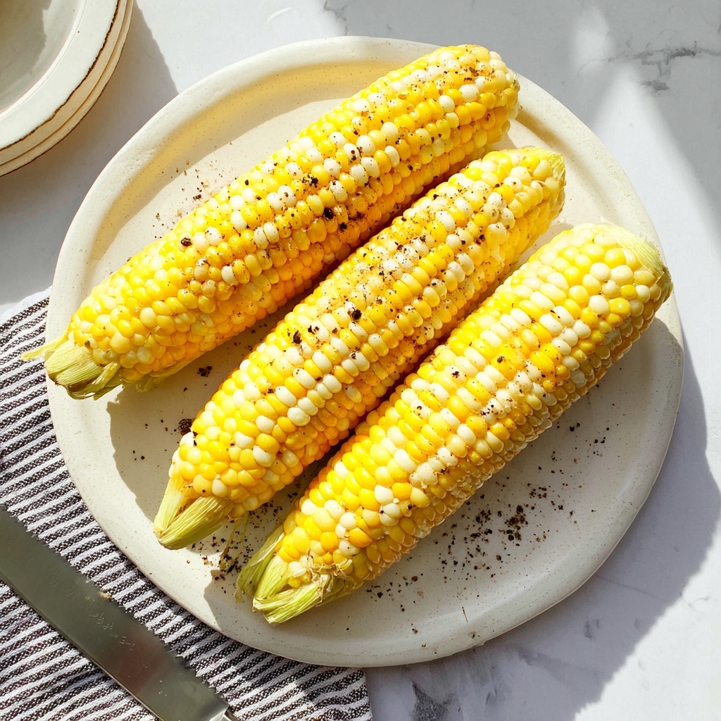 Grilled Corn on the Cob with Husks and Butter Recipe - Recipe Image