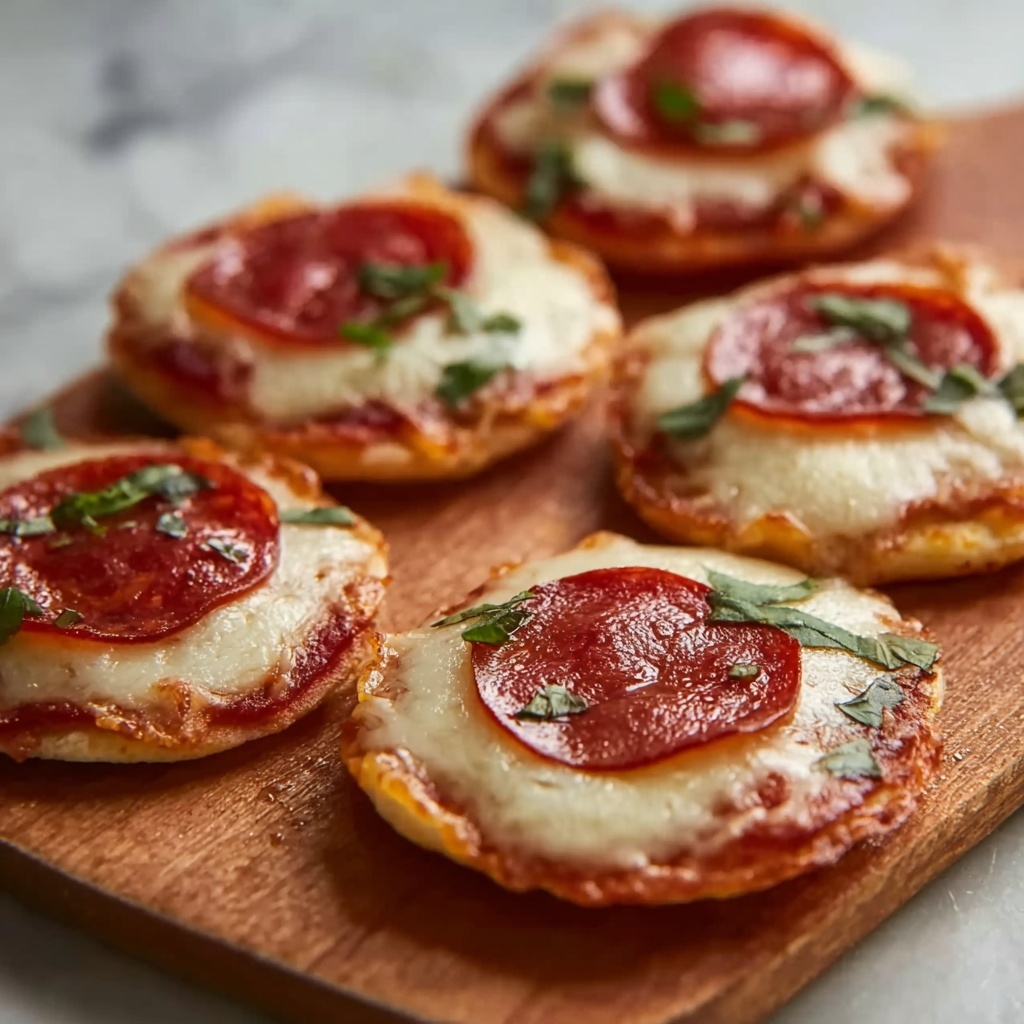 Delicious Pepperoni Mini Pizzas Recipe - Recipe Image
