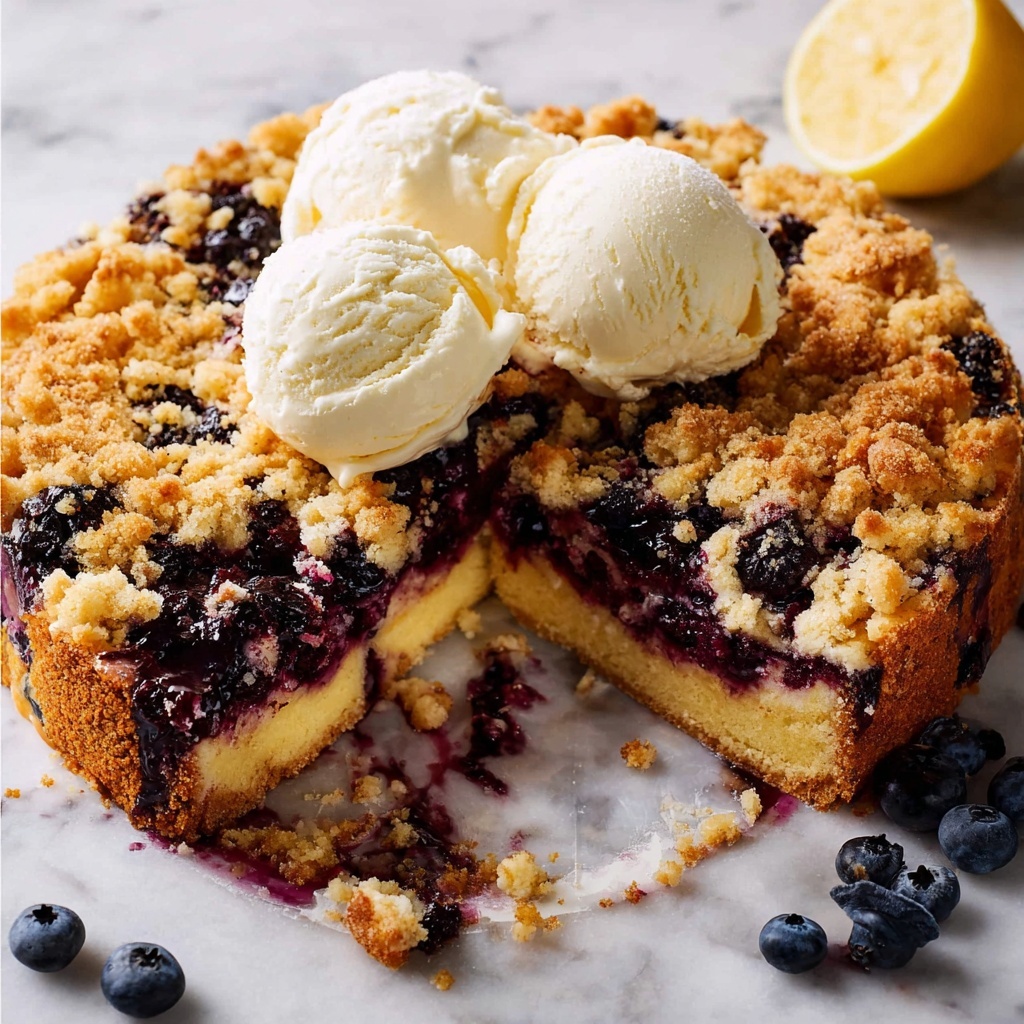 Bursting Blueberry Crumb Cake Recipe - Recipe Image