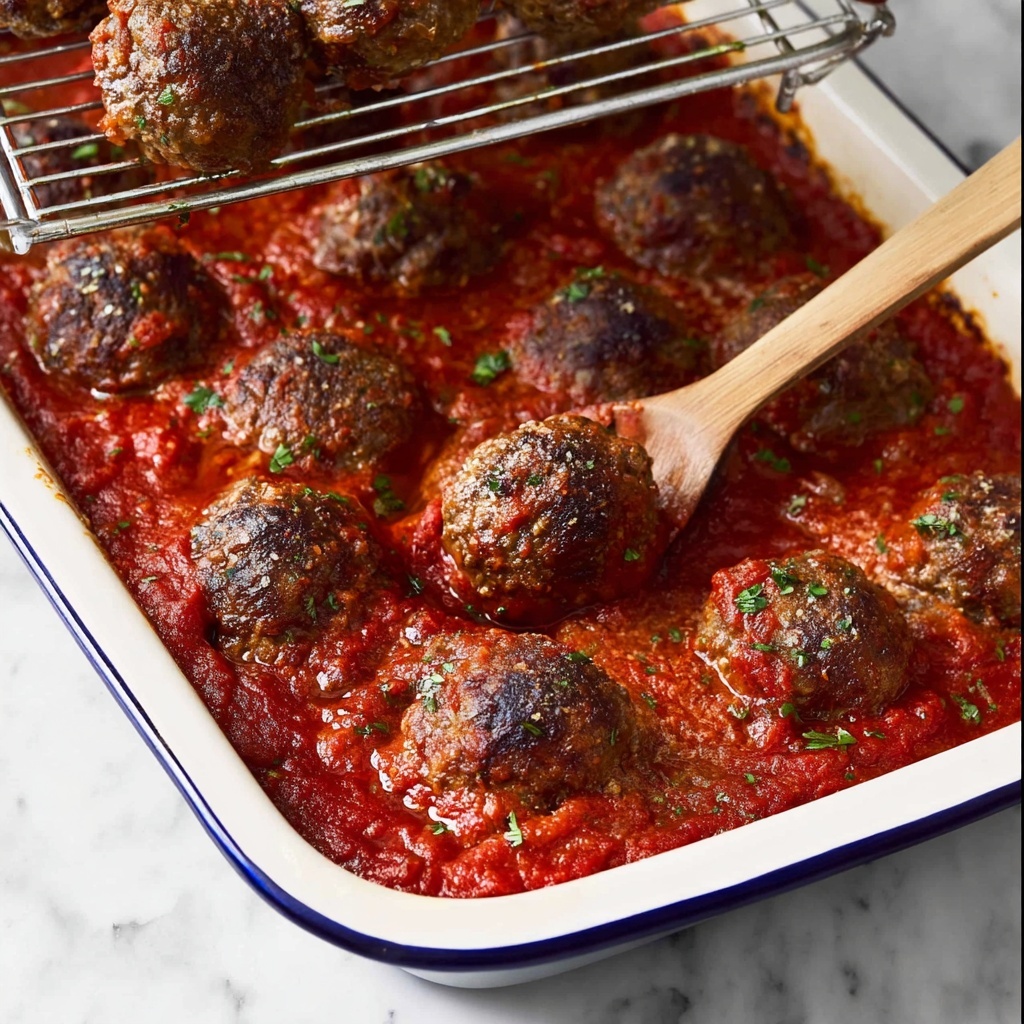 Oven Baked Italian Meatballs Recipe - Recipe Image