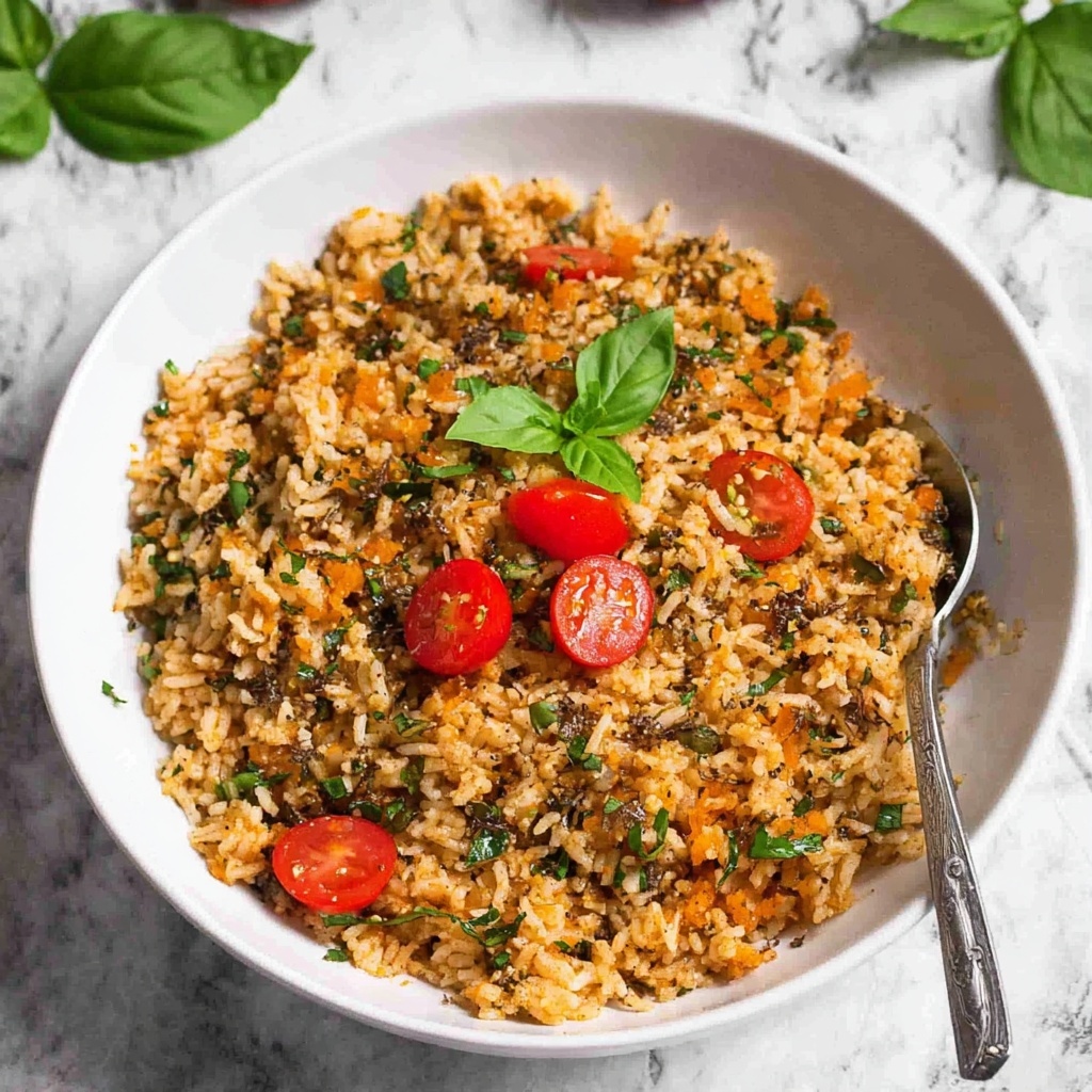 Tomato Basil Rice Recipe - Recipe Image