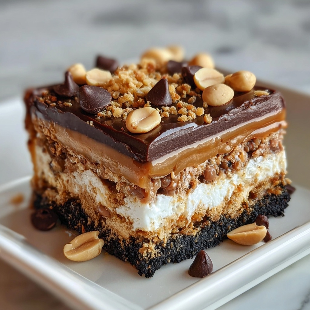 Chocolate Peanut Butter Lasagna Recipe - Recipe Image