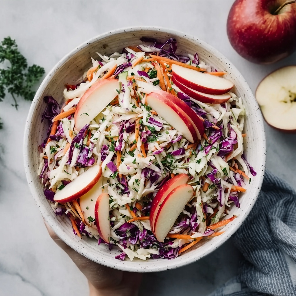 Crispy Apple Coleslaw with Pecans and Dijon Dressing Recipe - Recipe Image