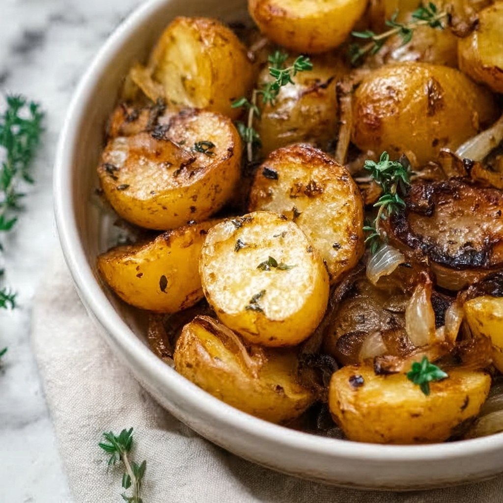 Oven-Fried Potatoes & Onions Recipe - Recipe Image