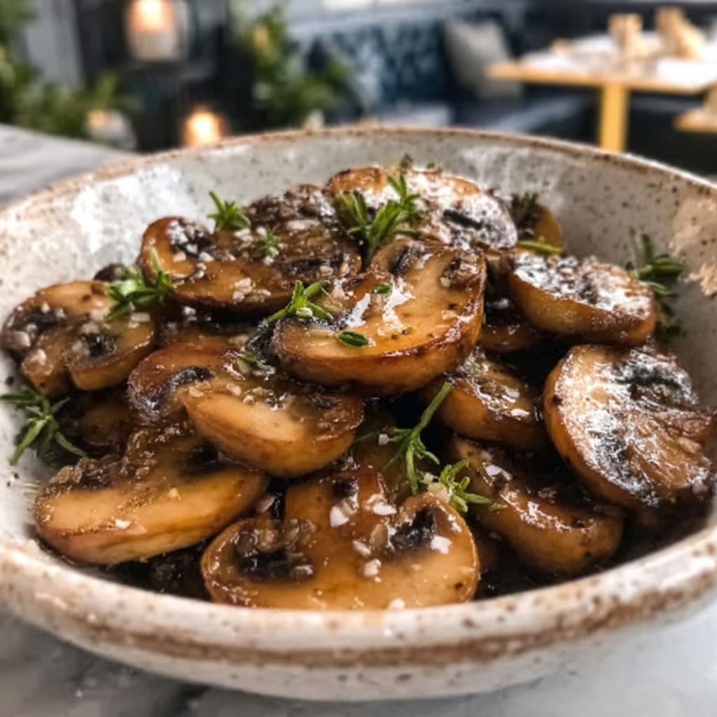 Garlic Butter Mushrooms Recipe - Recipe Image