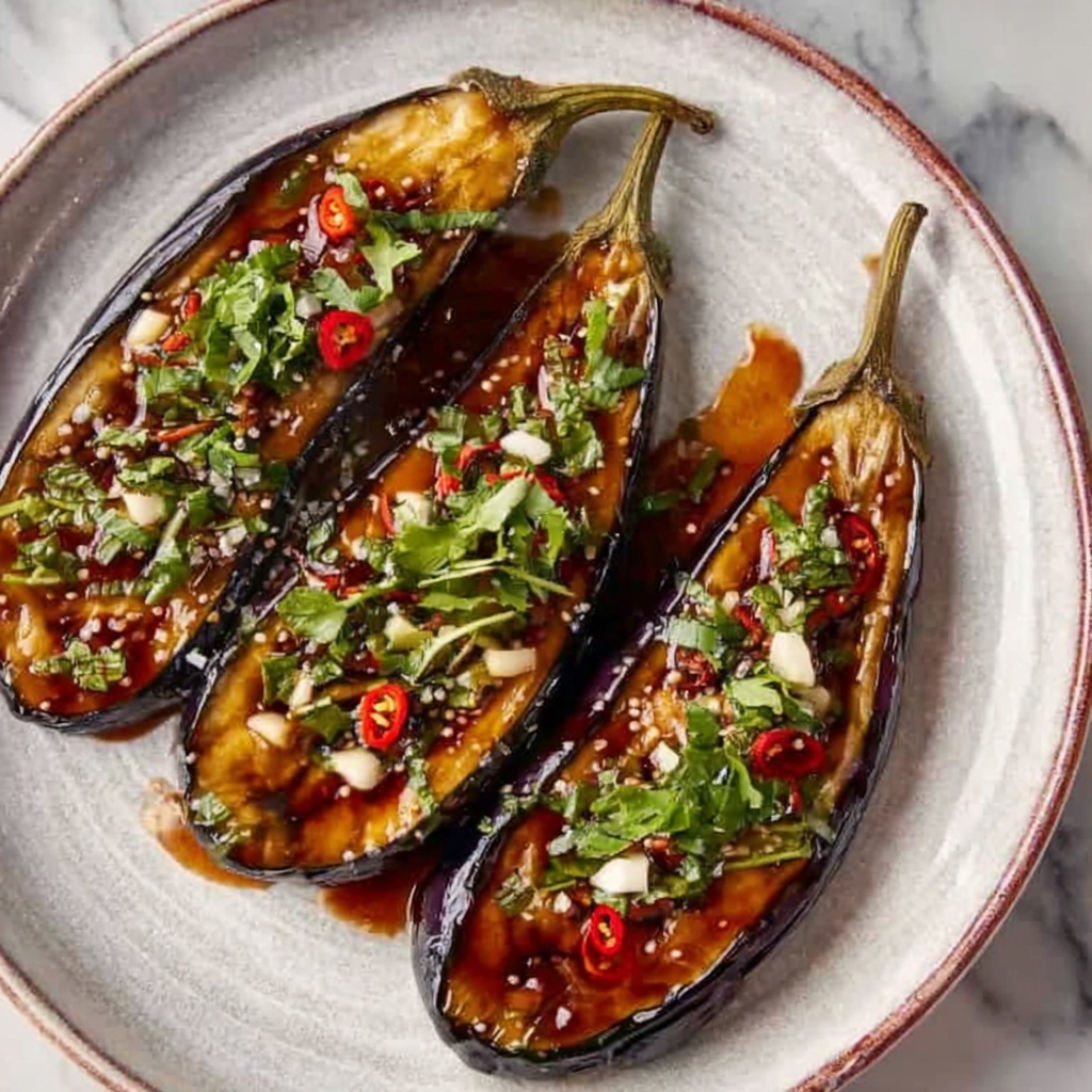 Vietnamese Grilled Eggplant with Scallion Oil Recipe - Recipe Image
