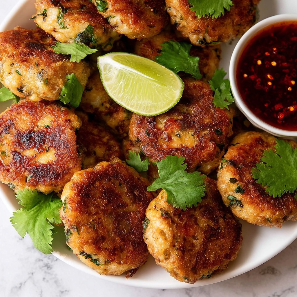 Thai Fish Cakes with Sweet Chili Dipping Sauce Recipe - Recipe Image