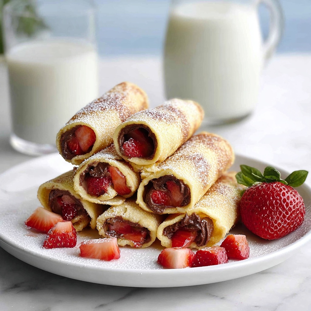 Strawberry Nutella French Toast Roll Ups Recipe - Recipe Image