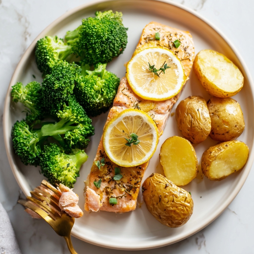 Honey Mustard Salmon Sheet Pan Dinner Recipe - Recipe Image